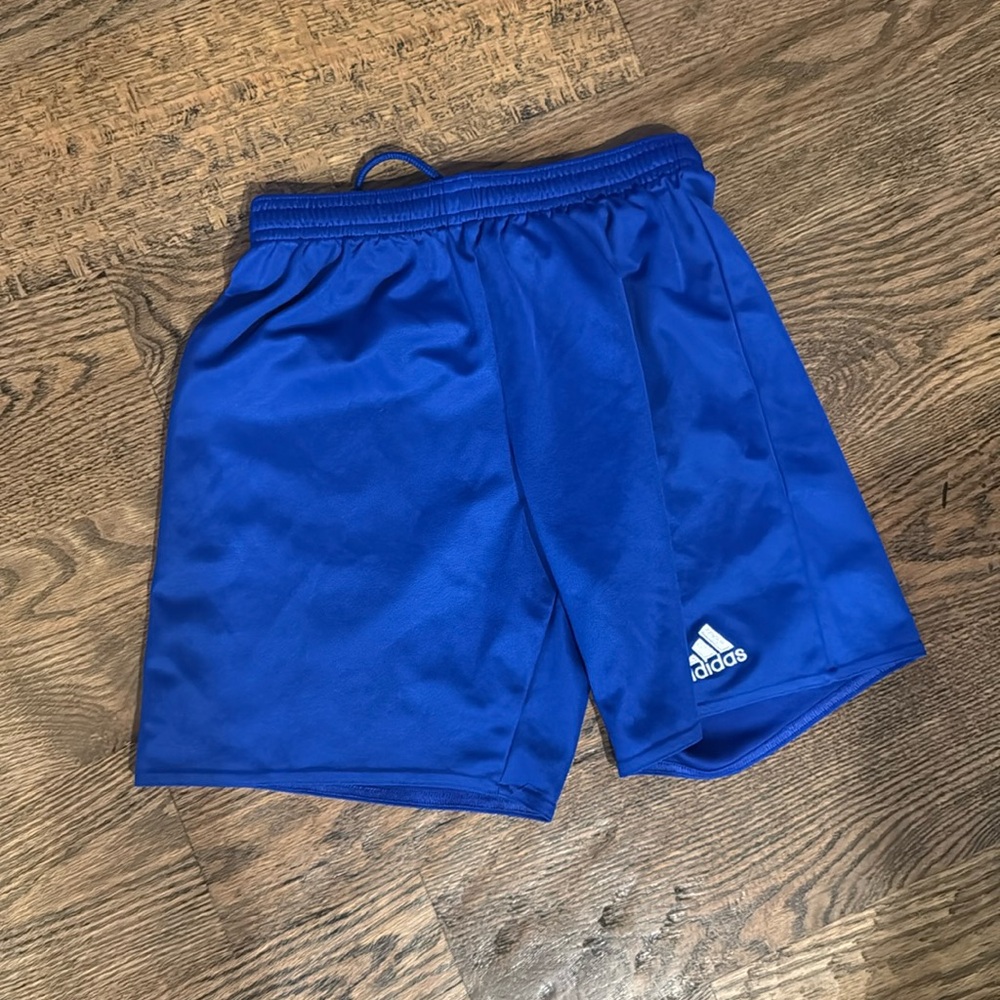 Adidas shorts royal blue youth medium 11-12Y